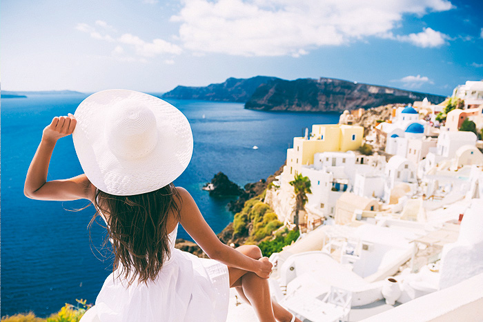 Découverte de Santorin lors d'une escale